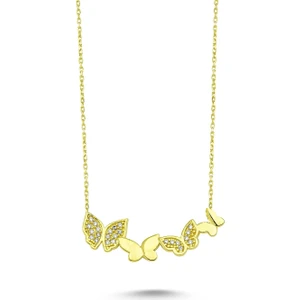 Gümüş Kelebek Kolye