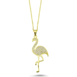 Gümüş Flamingo Kolye