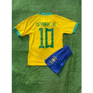 Bite Nose Neymar Brezilya Milli Takım T-Shirt Sarı Halı Saha Forması