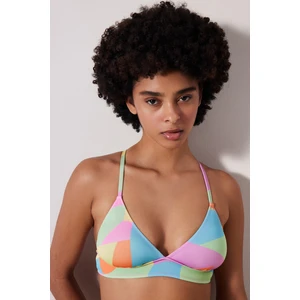Aqua Bralet Çok Renkli Bikini Üstü