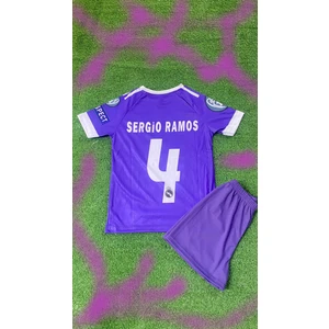 Bite Nose Sergio Ramos Real Madrid Şortluçocukt-Shirthalı Saha Forması