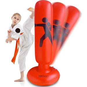 Ken Ryu 120 cm Dikey Ayaklı Çocuk Şişme Boks Torbası