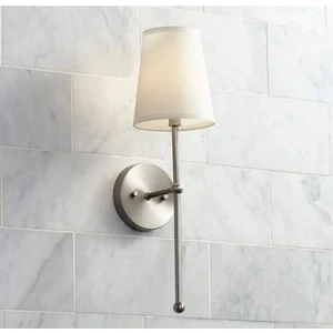 Ömür Avize Lina Krem Şapkalı Gri( Fırın Boyalıdır) Tekli Duvar Aplik