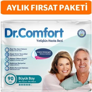 Dr.comfort Yetişkin Bel Bantlı Hasta Bezi Large 90 Adet