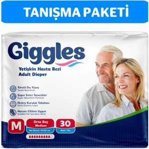 Yetişkin Bel Bantlı Hasta Bezi Medium 30 Adet