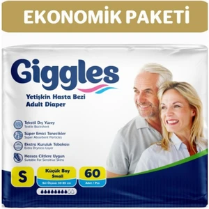 Yetişkin Bel Bantlı Hasta Bezi Small 60 Adet