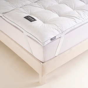 Tüy Geçirmez 2'ye Ayrılabilen %100 Kaz Tüyü Topper 200x200 cm - Piume Punto Comfort