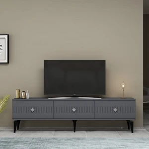 Midas Tv Stand (Alt Modül) Antrasit-Gümüş