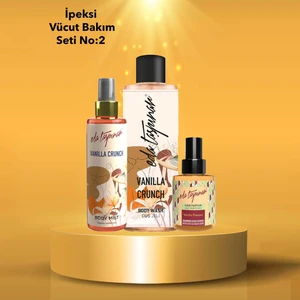 Eda Taşpınar Ipeksi Vücut Bakım Seti No:2 - Vanilya Body Mist & Vanilya Duş Jeli & Vanilla Saç Parfümü