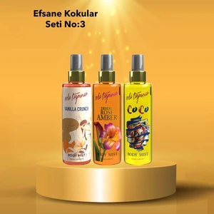 Eda Taşpınar Efsane Kokular Seti No:3 - Vanilya & Amber & Coco Body Mist 3 x 200 ml