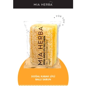 Mia Herba Doğal Kabak Lifli Ballı Sabun Lüks Temizlik ve Nemlendirme 100 g