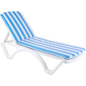 Pilsa  Şezlong Minderi Mavi/beyaz - 7622