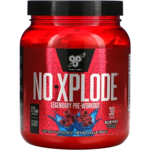 Bsn Nutritıon N o -Xplode Legendary Pre-Workout  Blue Raz  1 22 lbs (555 g)  USA İçerektir