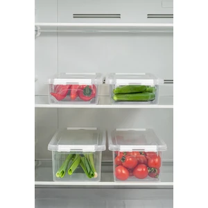 4lü Kilitli Kapaklı Uzun Saklama Kabı Seti 2x(2,5 Litre Boş)2x(3,5 Litre Boş)