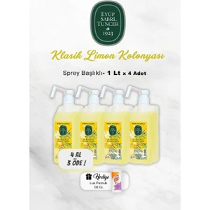 Eyüp Sabri Tuncer 4 Al 3 Öde Eyüp Sabri Tuncer Klasik Limon Kolonyası 1 Lt, Pamuk Hediyeli