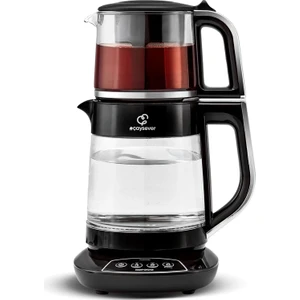 Çaysever Cam Konuşan Çay. Makinesi Chrome