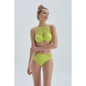 Fıstık Yeşili Halter Yaka Bikini Üst