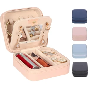 Beautylife Store Çok Fonksiyonlu Mücevher Kutusu Takı Saklama Kutusu Aynalı Seyahat Mücevher Kutusu, Mini Saklama Kutusu, Yüzükler, Küpeler, Kolyeler, Kızlar Için Hediyeler Için Uygun Pembe (Yurt Dışından)