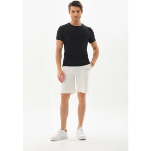 Penye Bizden Erkek Regular Fit %100 Pamuk Şort-Beyaz