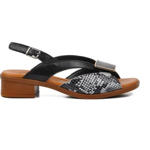 24026020Y Siyah  Kadın Sandalet