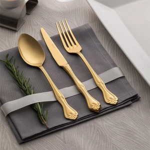 Lalezar Titanyum Gold 89 Parça Kutulu 12 Kişilik Çatal Kaşık Bıçak Servis Seti Takımı