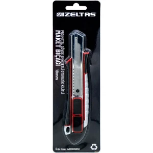 Izeltaş Pro Metal Gövde Emniyetli Otomatik Kilitli Maket Bıçağı 18 mm