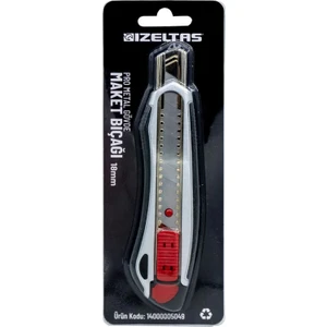 Izeltaş Pro Metal Gövde Maket Bıçağı 18MM