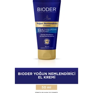Yoğun Nemlendirici El Kremi 50 Ml - Vitamin B5 Hyalüronik Asit 24 Saat Etki Alkolsüz