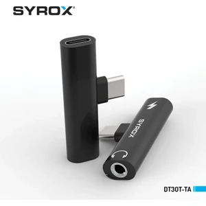 DT30T-TA  2'in 1'i Hem Şarj Hem Aux Ses 3.5 mm /Çift Giriş Type-C+Aux 3.5 mm Ses Dönüştürücü