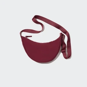 Sheng Store Uniqlo Round Mini Mat Biye Detaylı Kadın Omuz Çantası - Bej (Yurt Dışından)