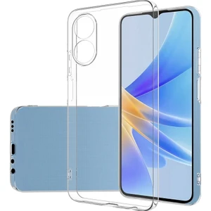 Oppo A17 Kılıf Kamera Korumalı Şeffaf Yumuşak Silikon Kılıf