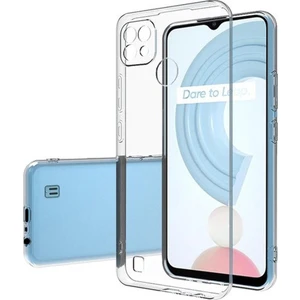 Realme C25Y Kılıf Kamera Korumalı Şeffaf Yumuşak Silikon Kılıf