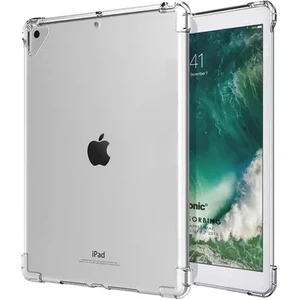 Apple iPad 4. Nesil 9.7 (2012) Antishock Köşe Korumalı Şeffaf Shockproof Esnek Kılıf ve Ekran Koruyucu A1458 A1459 A1460

