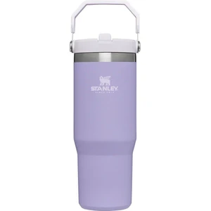 The Iceflow Flip Straw Pipetli Termos Bardak 0,89 Lt-Mor