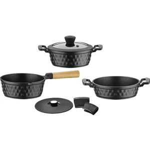 Diamond 5 Parça Siyah Midi Set