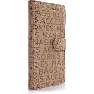 Delmare Monogram Kadın Fermuarlı ve Çıtçıtlı Cüzdan
