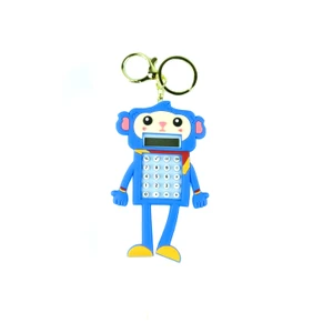 Hesap Makinesi Robot Mini Anahtarlıklı Labirent Oyunlu Mavi