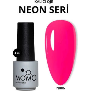 Momo Professional Kalıcı Oje Neon Açık Fuşya 4 ml Yüksek Renk Pigmenti ile Uzun Süreli Kullanım