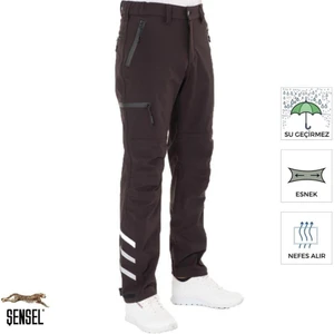 Şensel, Softshell Pantolon, Siyah-54E5050 Su İtici, Rüzgar Geçirmez