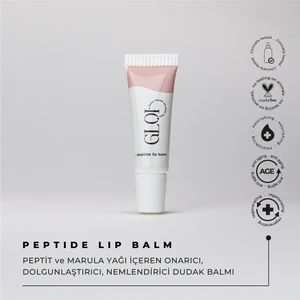 GLOI Dudak Bakımı  Peptit Lip Balm - Tripeptit38 & Marula Yağı -Dudak Kremi 10ml