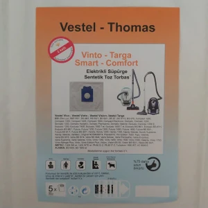 Thomas Elektrikli Süpürge Toz Torbası 25 adet fiyatı