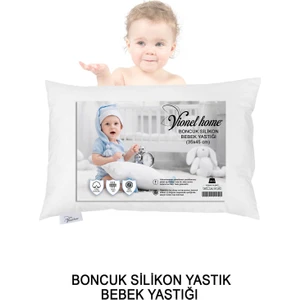 Vionel Home Antialerjik Bebek Yastık, Boncuk Silikon, Pamuklu Kılıf, 200GR
