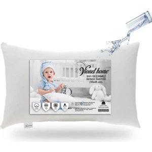 Vionel Home Sıvı Geçirmez Bebek Yastığı, Antialerjik, %100 Pamuklu, Boncuk Silikon, 250GR