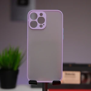 Lara By Afk Lux Apple iPhone 13 Pro Max Mor Uzun Ömürlü Yumuşak  Silikon Kılıf