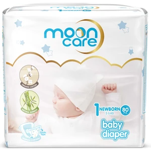 Moon Care Jumbo Paket Bebek Bezi Yeni Doğan (80 Adet)