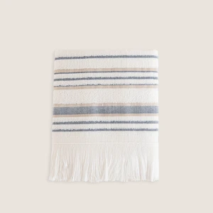 Derin El Havlusu 30X50 cm Ekru/marin Mavi