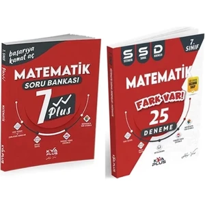 Koray Varol Akademi 7.Sınıf Matematik Plus Serisi Soru Bankası ve 25 Sistematik Sarmal Deneme 2 Kitap