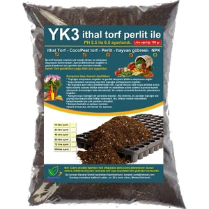 20 Lt Yk3 Ithal Torf ve Cocopeat Perlit Ile. Bitki, Çiçek Sebze Tohumu Icin Toprak