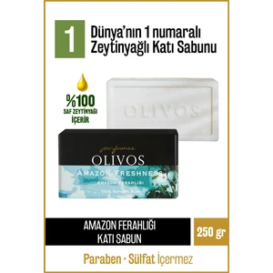 %100 Doğal Zeytinyağlı Parfüm Serisi Amazon Ferahlığı Kokulu Zeytinyağı Katı Sabun Nem Dengeleyici 250 gr