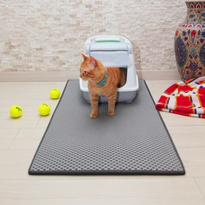 60X110 cm Kedi Tuvalet Önü Paspası Gri